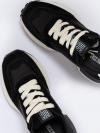 Čierne dámske sneakersy z prírodnej kože NN274963 906
